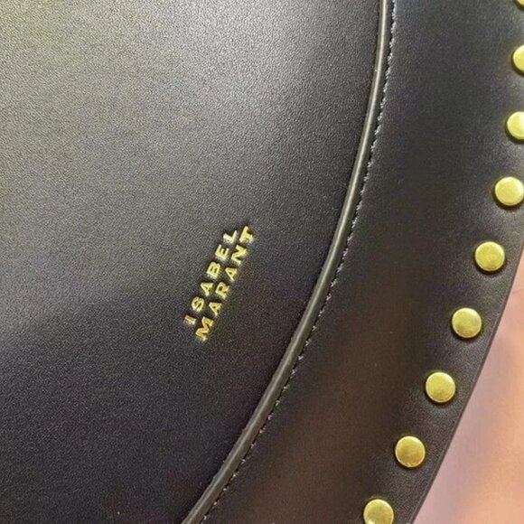 Isabel Marant mini moon leather shoulder baguette bag - Picture 3 of 6